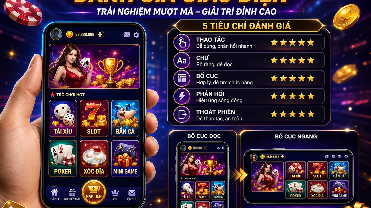Chơi mượt trên màn hình nhỏ: cách đánh giá game u888 trên điện thoại dễ dùng